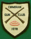 Cwmbran Gun Club (Clay pidgeon) Cloth Badge 1970